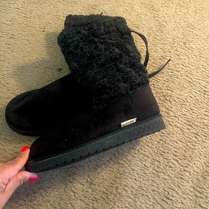 Black muk luks boots